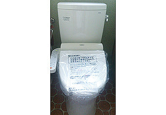 洋式便器交換工事　神奈川県横浜市　CS220BM+SH220BAS