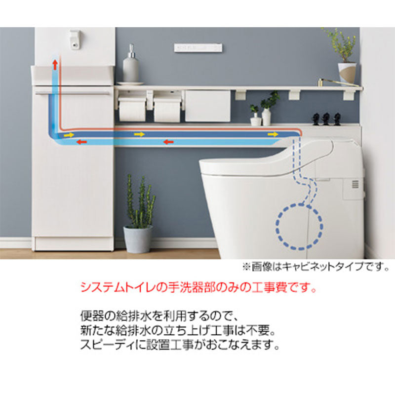 【オプション工事】[トイレ]手洗いユニット取替工事[カウンタータイプ]