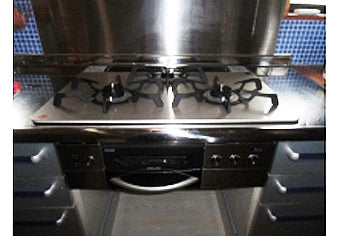 ビルトインガスコンロ交換工事 　東京都世田谷区　RHS71W16ALR-S(L/R)