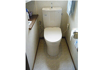 洋式便器交換工事　福岡県宗像市　CS220BM+SH221BAS