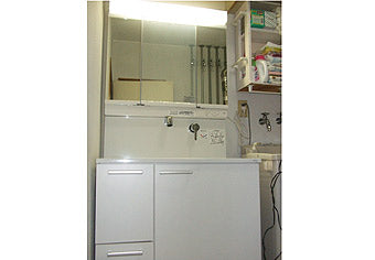 洗面化粧台交換工事　北海道札幌市 LDSRA075BBXSU4A　