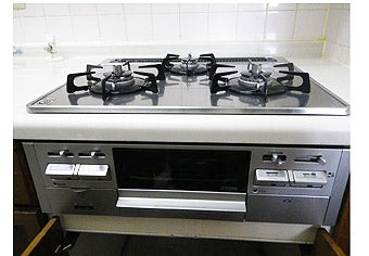 ビルトインガスコンロ交換工事　愛知県豊田市 C3WK3RJTSKSG（L/R）
