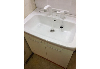 洗面化粧台交換工事　神奈川県川崎市 PTVN-755S+MPTX1-751YF