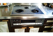 ビルトインガスコンロ交換工事　埼玉県古川市 RS71W11G14R-S(L/R) - Before