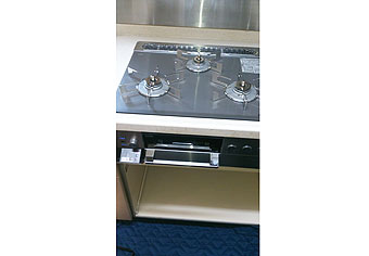 ビルトインガスコンロ交換工事　神奈川県川崎市　RHS31W15G7R-STW