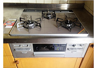 ビルトインガスコンロ交換工事　宮城県仙台市　RS31W13A17R-VW
