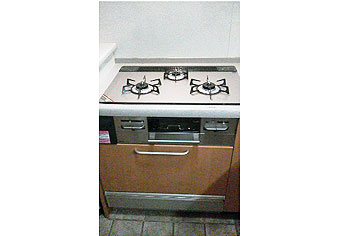 ビルトインガスコンロ交換工事　広島県広島市　RS71W11G14R-S(L/R)