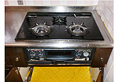 ビルトインガスコンロ交換工事　大阪府八尾市　RS71W11G14R-S(L/R) - Before