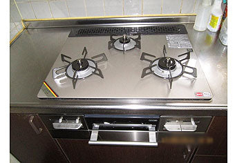 ビルトインガスコンロ交換工事　東京都立川市　RS31W11G15R-S(L/R)