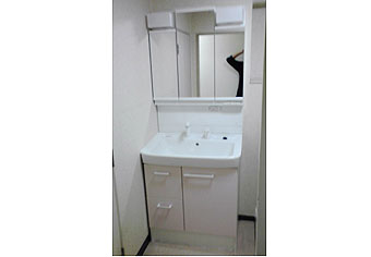 洗面化粧台交換工事　大阪府大阪市　　FTVH-755SY+MFTV1-753TXPU　