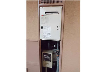 ガス給湯器交換工事　山口県下関市　GQ-2039WS