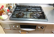 ビルトインガスコンロ交換工事　東京都品川区　RS31W11G14R-S(L/R) - Before