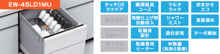 三菱電機食洗機：EW-45LD1MU