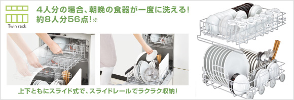 いろいろ入ってウレシイ、大容量の「上下2段カゴ」