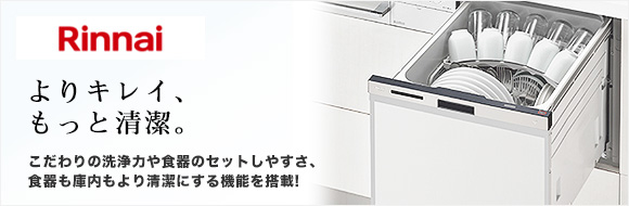 リンナイ(Rinnai)：ビルトイン食器洗い乾燥機