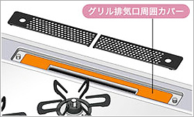 グリル排気口周囲カバー
