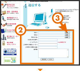 「工事現場画像」を送信するまでの流れ