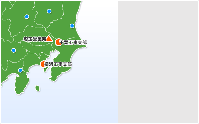 関東エリア：営業所マップ
