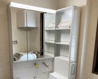 洗面化粧台交換工事 和歌山県和歌山市