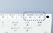 TOTOトイレ機能：リモコン便座・便ふた開閉