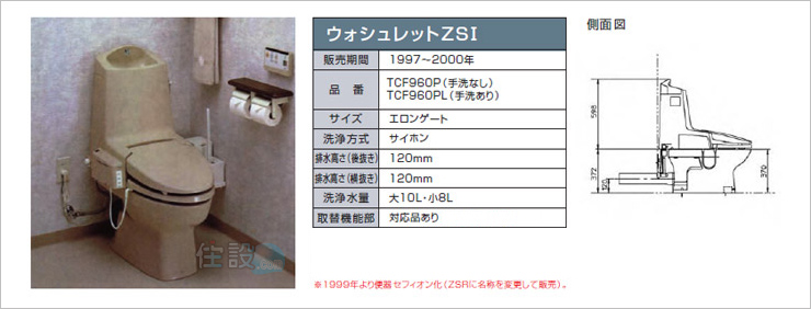 TOTOトイレ：壁排水 TCF960P