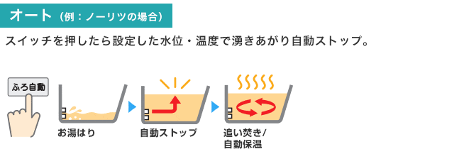選び方：タイプ：オートタイプ