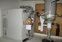 小型電気温水器、混合水栓取替工事　東京都世田谷区　EHPN-H25N2+EFH-4MK
