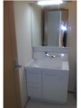 洗面化粧台取替工事　埼玉県吉川市　AR1H-755SY+MAR1-753TXJU