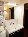 洗面化粧台取替工事　埼玉県鶴ヶ島市　AR1H-755SY+MAJX1-753TZJU