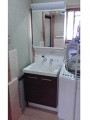 洗面化粧台取替工事　大阪府八尾市　AR1N-605SY+MAR-602TXU