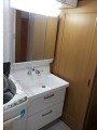 洗面化粧台取替工事　大阪府枚方市　AR1FH-755SY+MAR1-753TXU