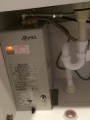 小型電気温水器取付工事・電源分配工事　三重県名張市　EHPK-F6N3