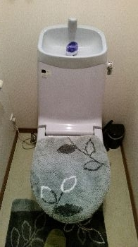 トイレ取替工事/止水栓取替え　岩手県遠野市　XCH1303