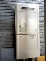 給湯器取替工事(配管カバー取替共)　東京都中野区　RUF-E1615AW-set-13A