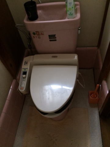 トイレ取替工事　神奈川県川崎市多摩区　CES967M-NW1