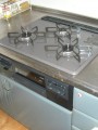 ビルトインガスコンロ ビルトインガスコンロ取替工事　岡山県岡山市北区　RS31W21H2R-BW-LPG