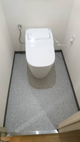 トイレ取替・床CF工事　神奈川県小田原市　XCH1401RWS