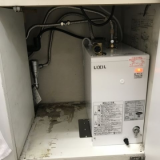 小型電気温水器取替工事　東京都府中市　EHPN-F12N1